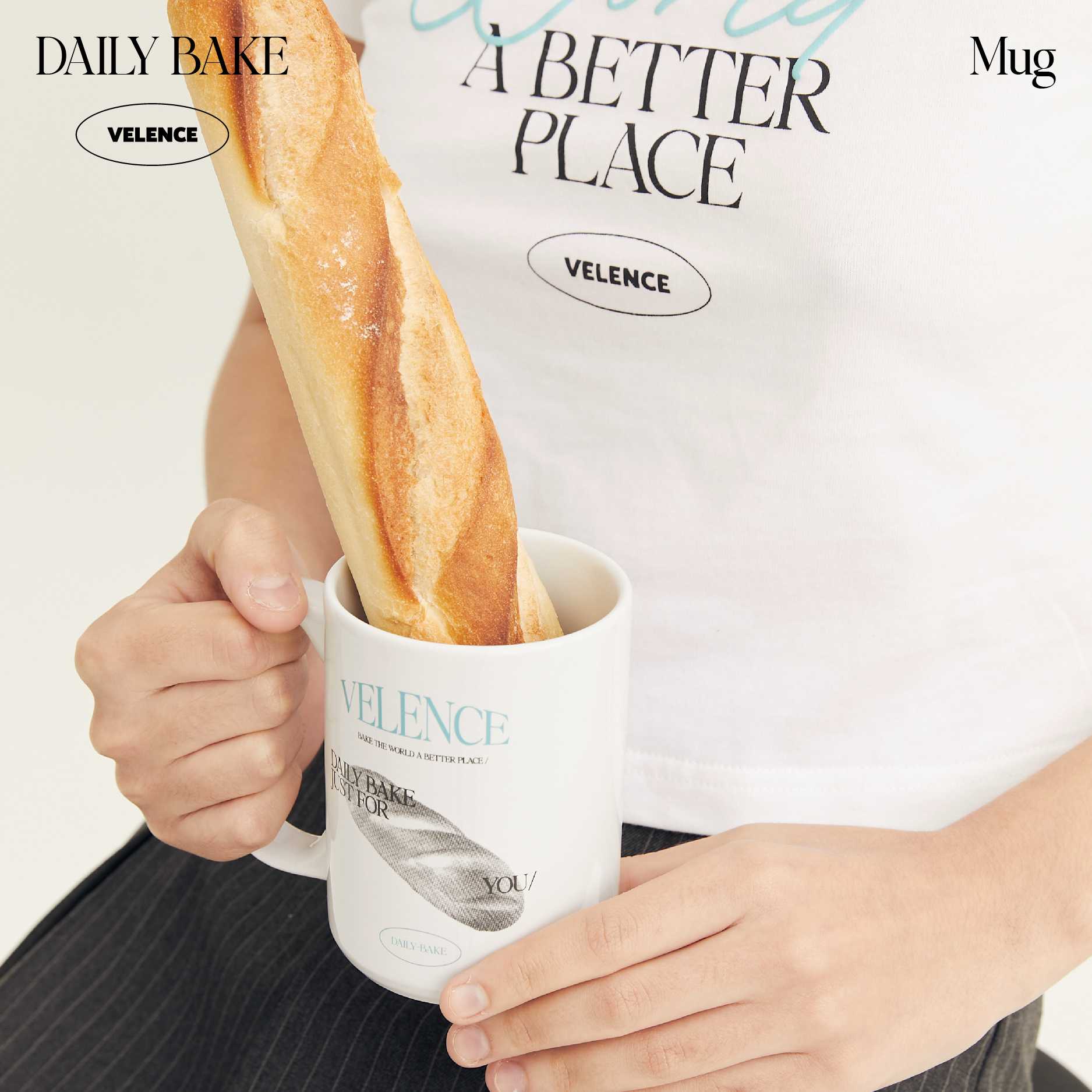 White Mug 'Daily Bake'