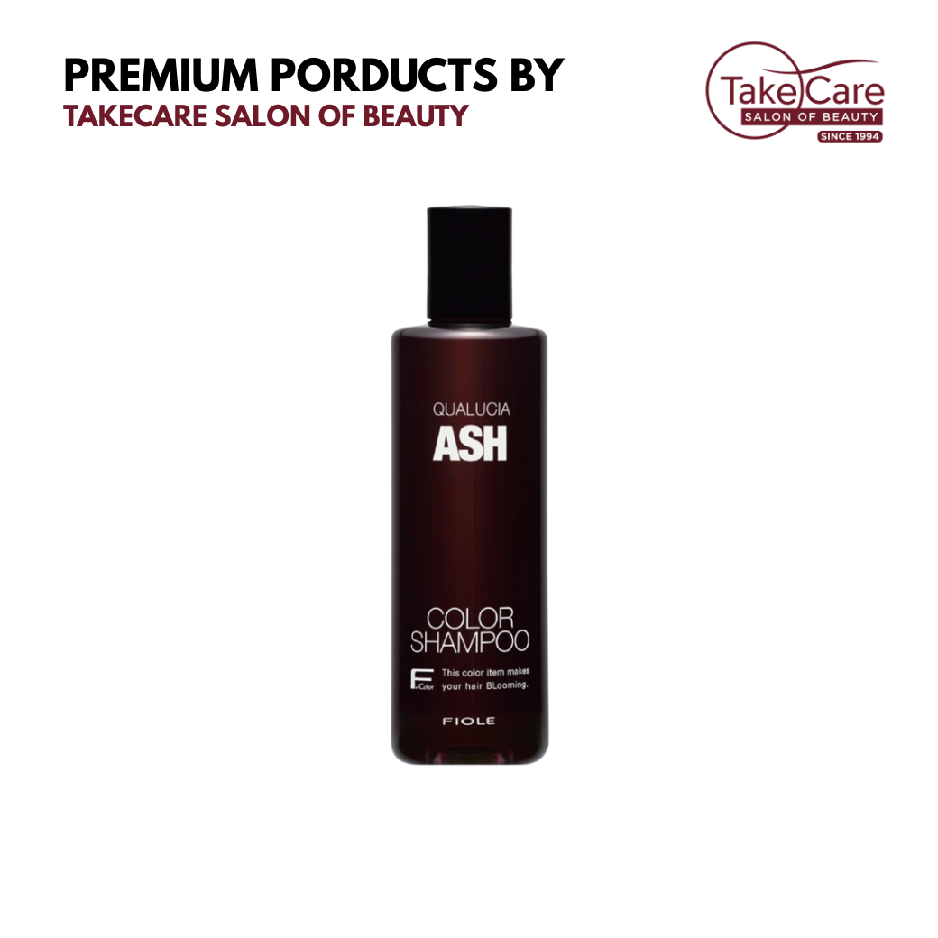 แชมพูสำหรับสีผมโทนหม่น ลดการเฟดของสีหม่นQualucia color shampoo ash 250 ml
