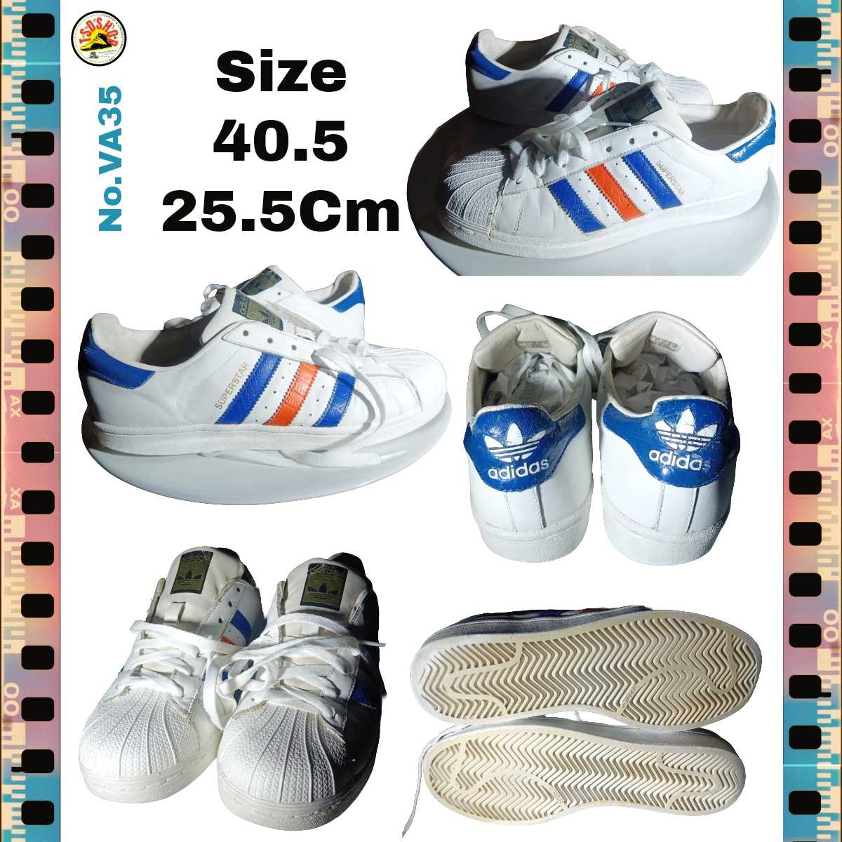 Adidas Superstar / blue - red/ 40.5