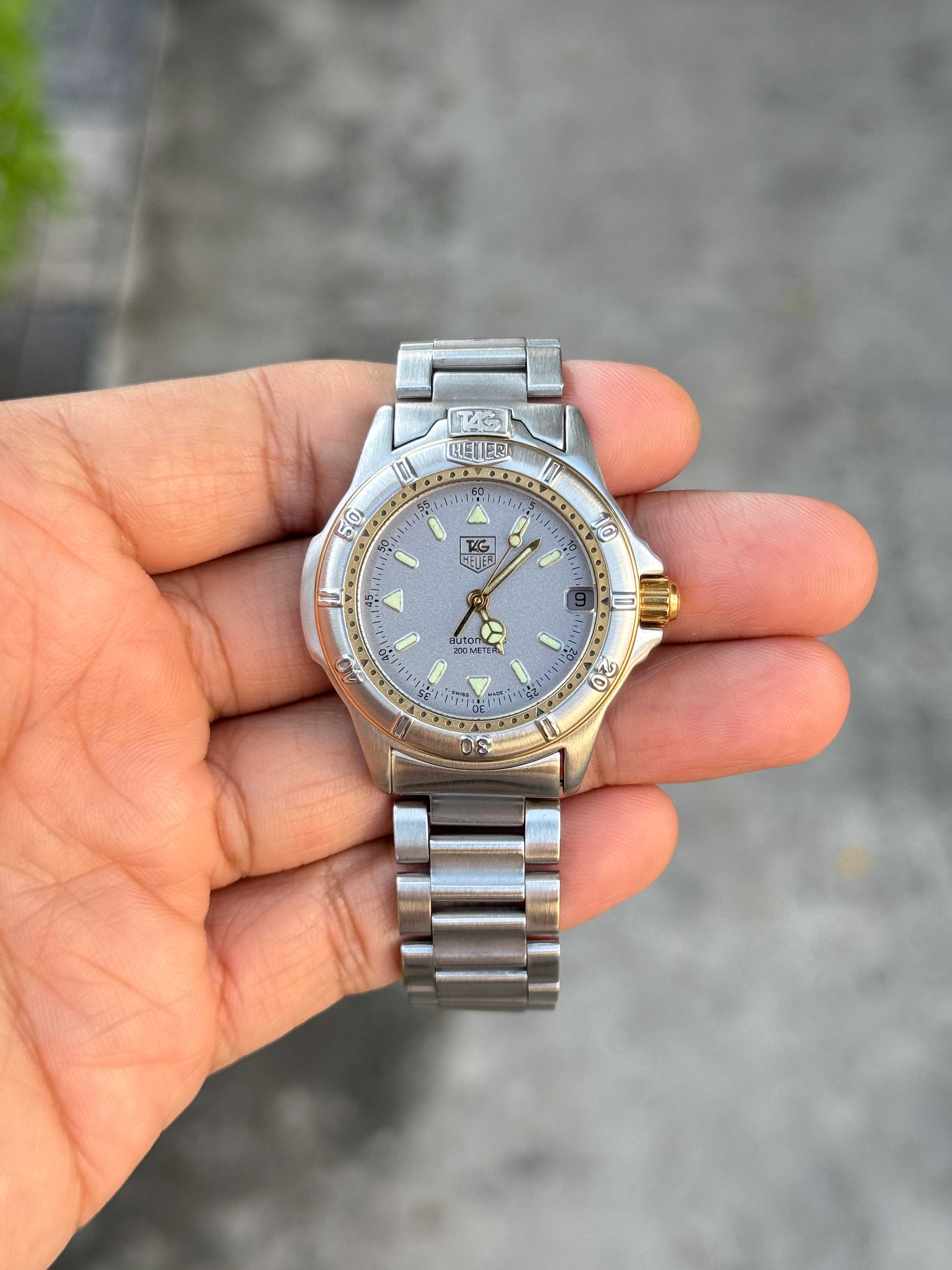 Tag Heuer S4000 Automatic Boy Size หน้าเทา
