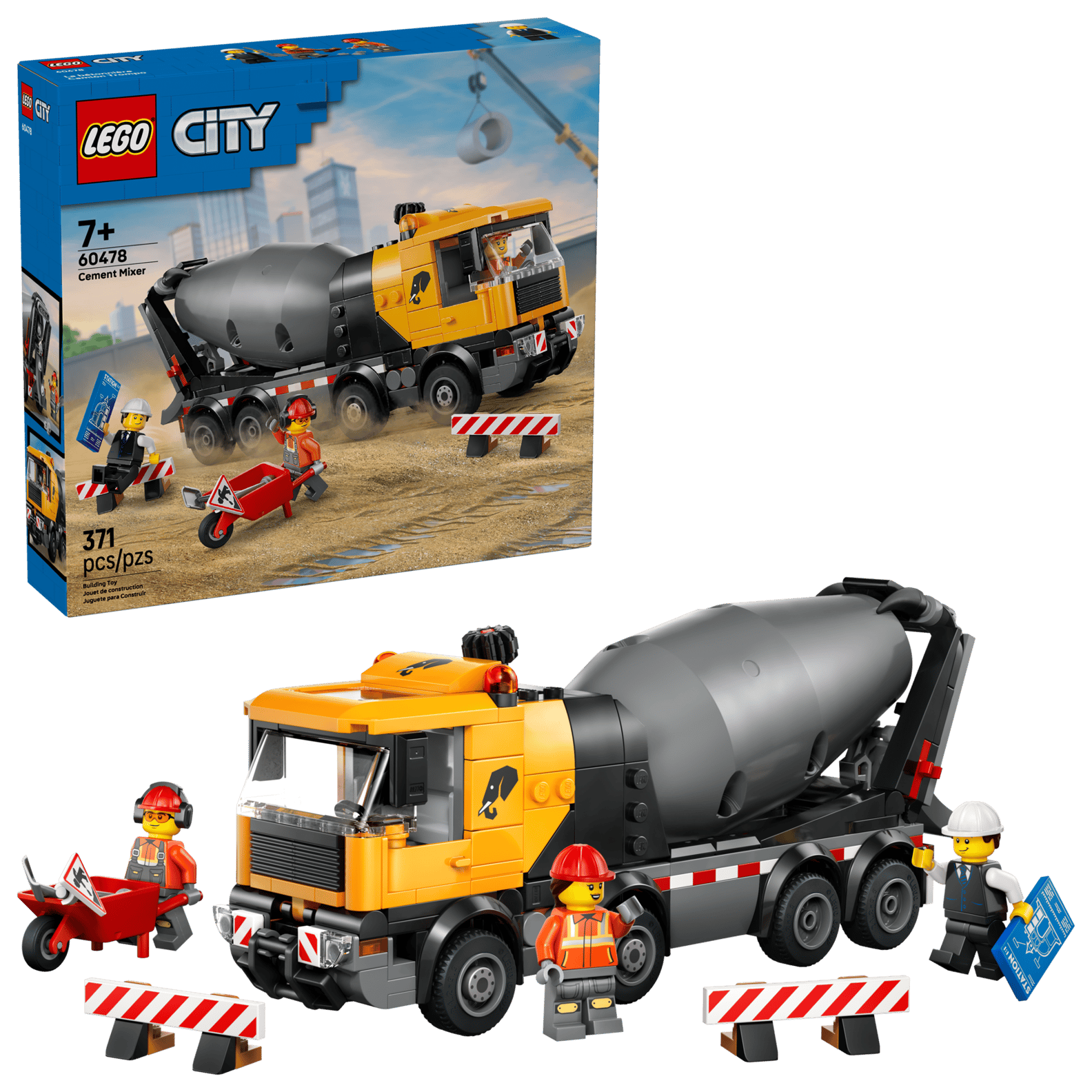 LEGO 60478-CEMENT MIXER(สินค้าซื้อแล้วไม่รับเปลี่ยนคืน)