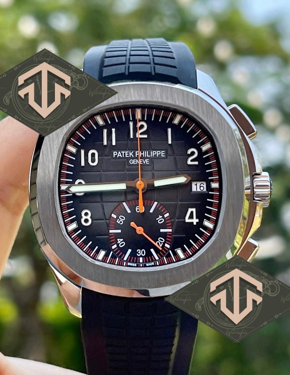 Patek Philippe Aquanaut Chronograph 5968a-001 Black Rubber YL
