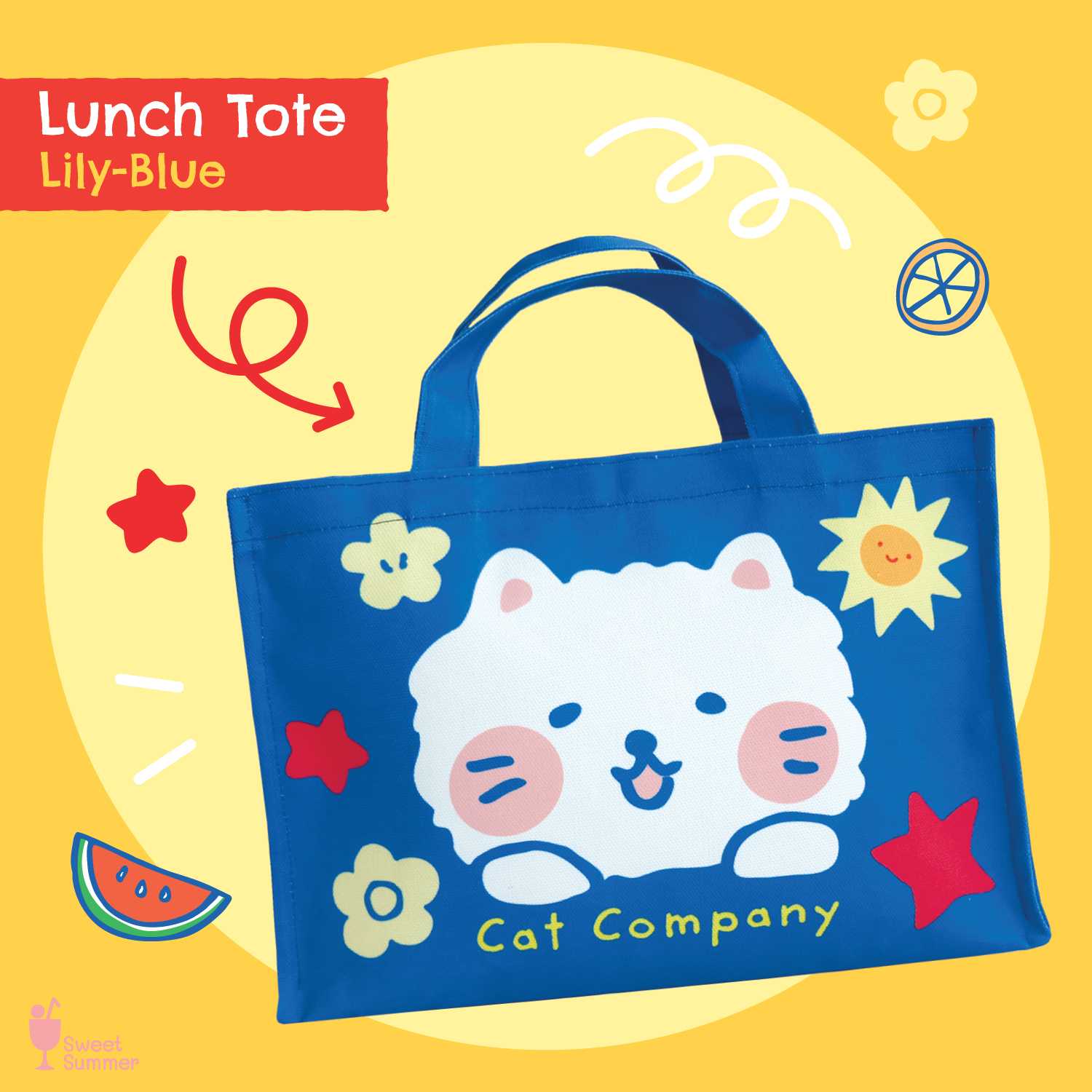 กระเป๋าผ้าแคท คอมปะนี Lunch Tote มีให้เลือก 3 ลาย