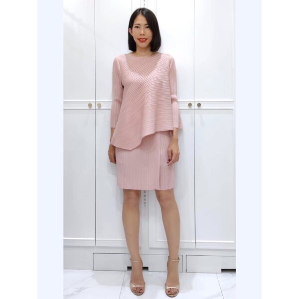 Restock!! เสื้ออกไม่เกิน 38นิ้ว 2MUAY รุ่น GJO7161/GJO9007 เซ็ทพลีทคุณภาพ ASYMMETRIC TOP WITH SHO...