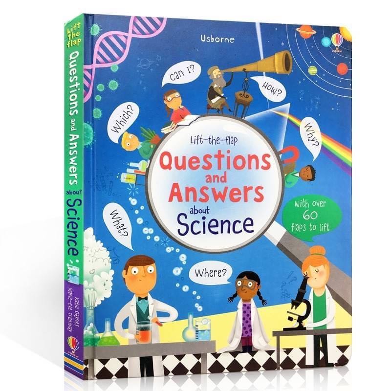 หนังสือบอร์ดบุ๊คสำหรับเด็ก Usborne Lift-the-Flap  Questions and Answers About Science