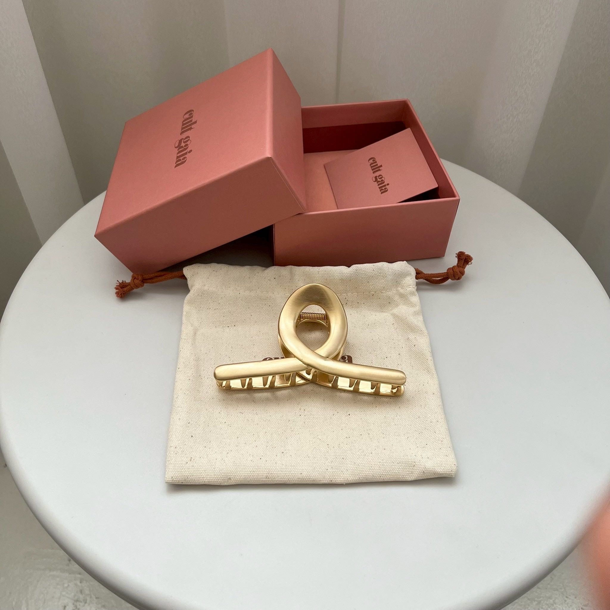 Cult Gaia AZARIAH HAIR CLIP - BRUSHED BRASS