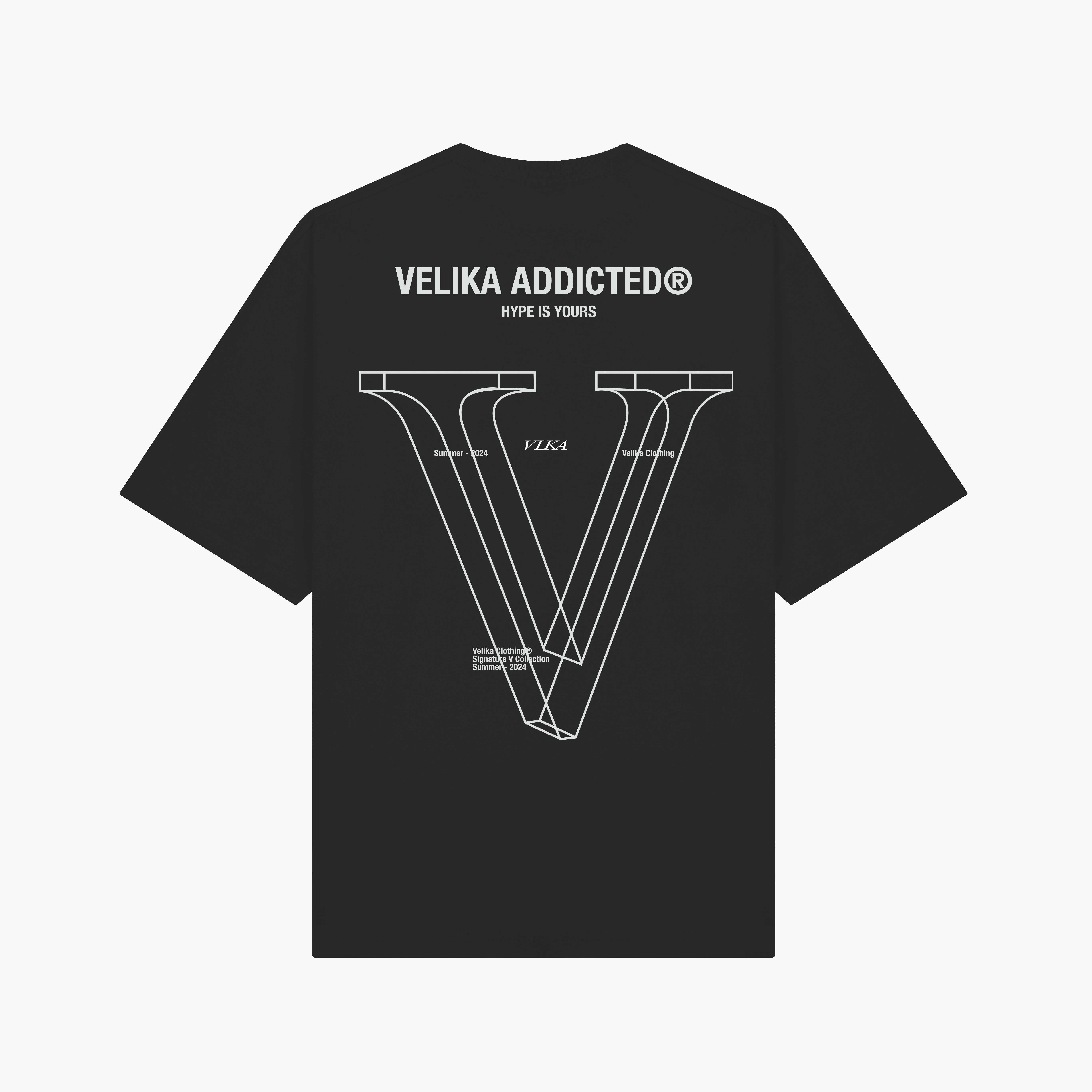 Signature V 2024 Oversize T-Shirt [Black]