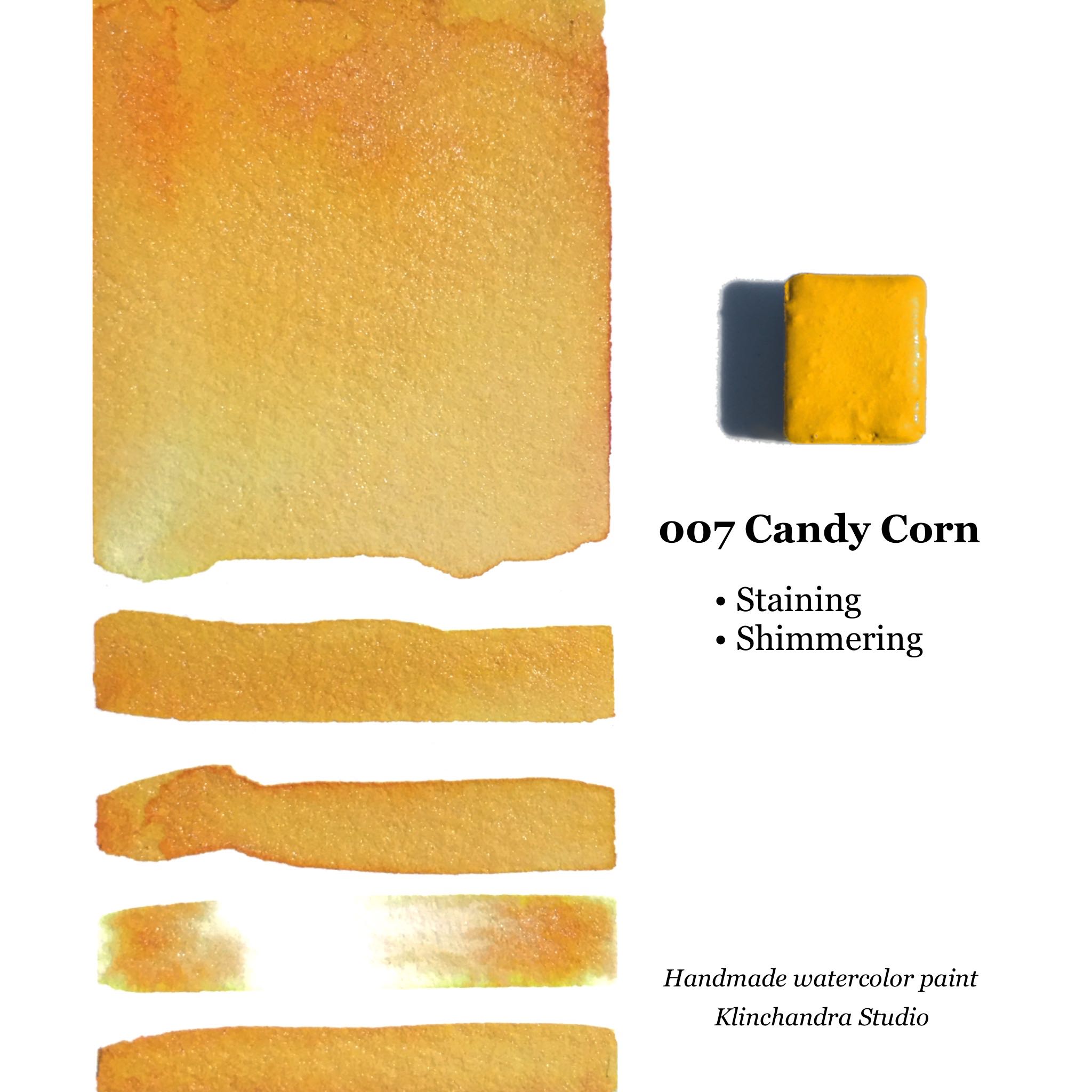 HANDMADE WATERCOLOR PAINT | 007 Candy Corn | สีน้ำแบบก้อน