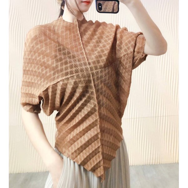 ปรับราคาลง40%!! 2MUAY รุ่น ZZ9343 เสื้อผู้หญิง เสื้อพลีทคุณภาพ 7สี FREE SIZE 3D FOLD PLEATED TOP