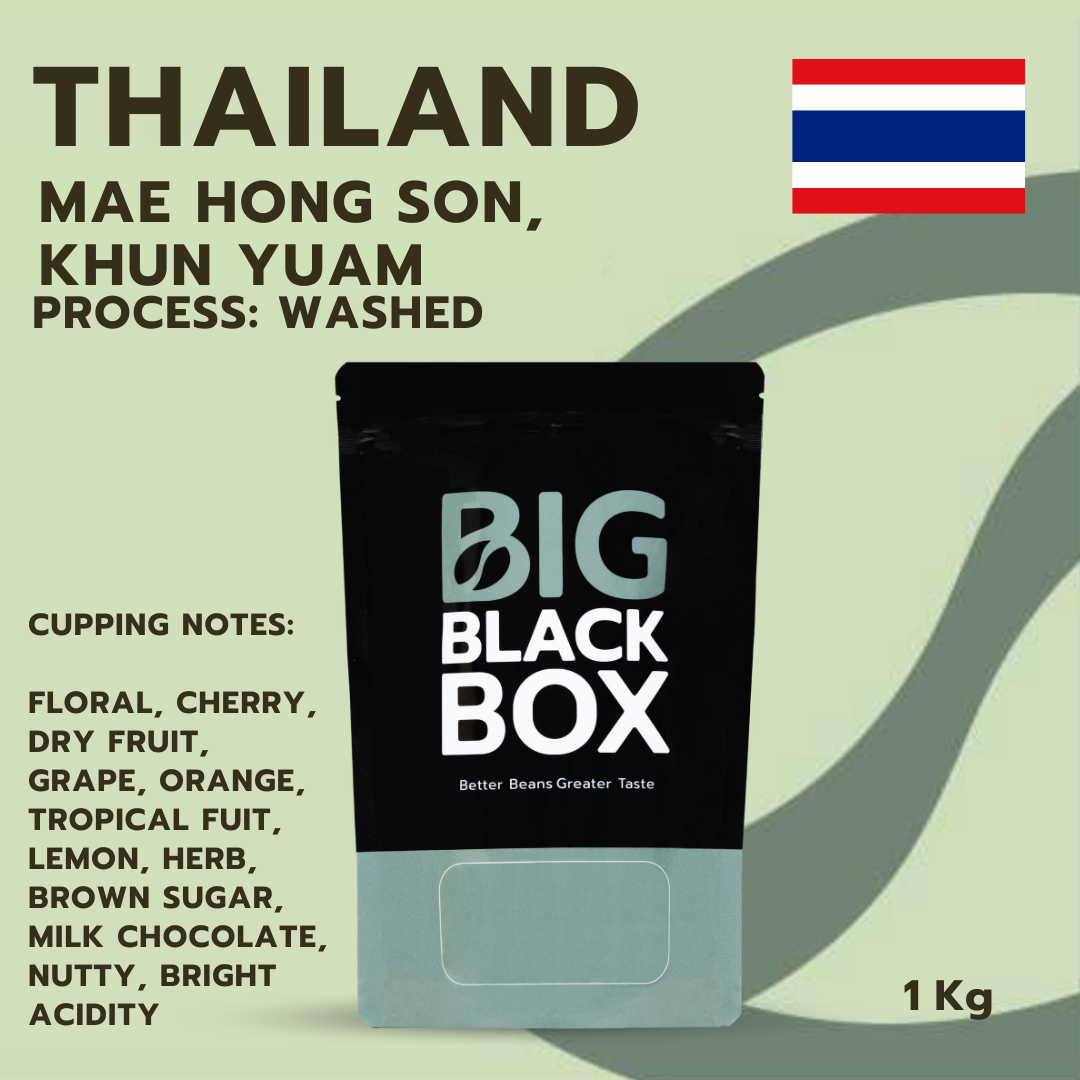 (A-PA-A1-CC-W05) สารกาแฟ Thai Mae Hong Son, Khun Yuam Washed 1 kg