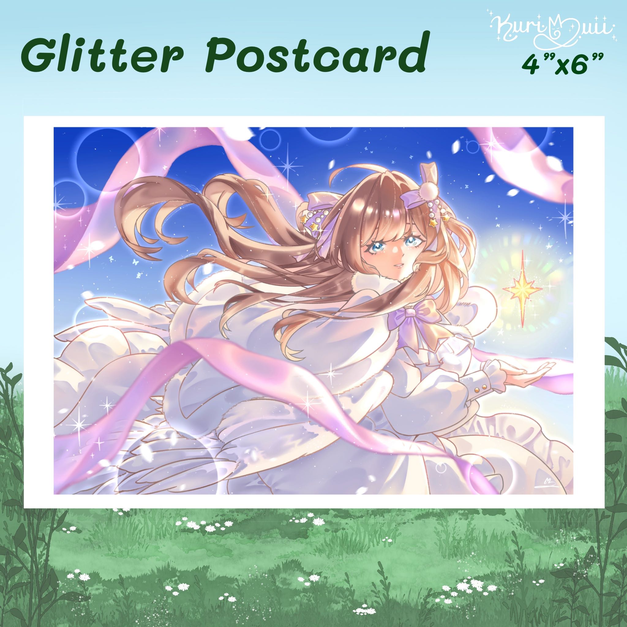 4”x5.6” Glitter Postcard : Chloe winter edition