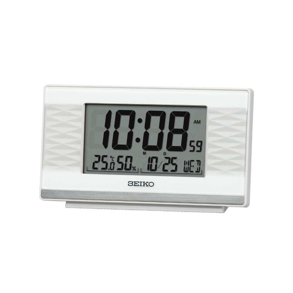 SEIKO CLOCKS นาฬิกาดิจิตอล รุ่น QHL094W ขนาด 3 x 5.3 นิ้ว