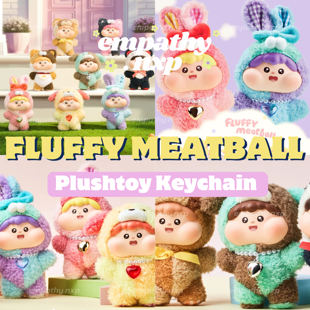 FLUFFY MEATBALL ✨ ตุ๊กตาพวงกุญแจฟลัฟฟี่ มีทบอล ‼️ คอลใหม่ ✨ 8 แบบ 🧸​