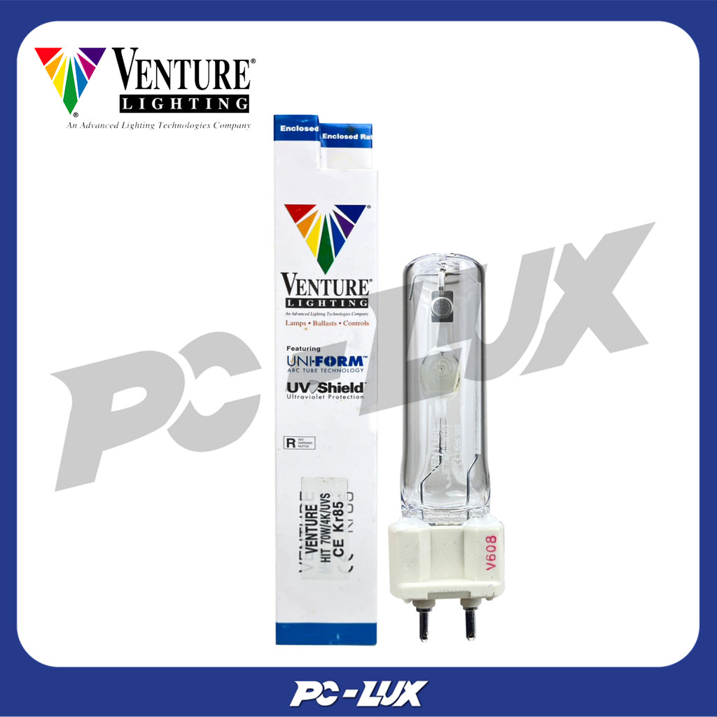 VENTURE หลอดเมทัลฮาไลด์ทรงกระบอก รุ่น HIT 70W/4K/UVS กำลังไฟ 70 วัตต์