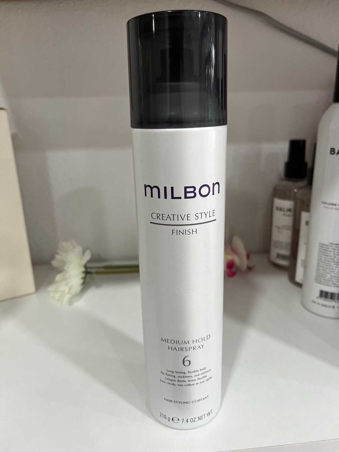 Milbon Medium Hold Hairspray 6- 210g สเปรย์ล็อคลอนดัด ให้ลอนอยู่ทรงได้ยาวนานชนิดไม่เหนียว ไม่แข็งมาก