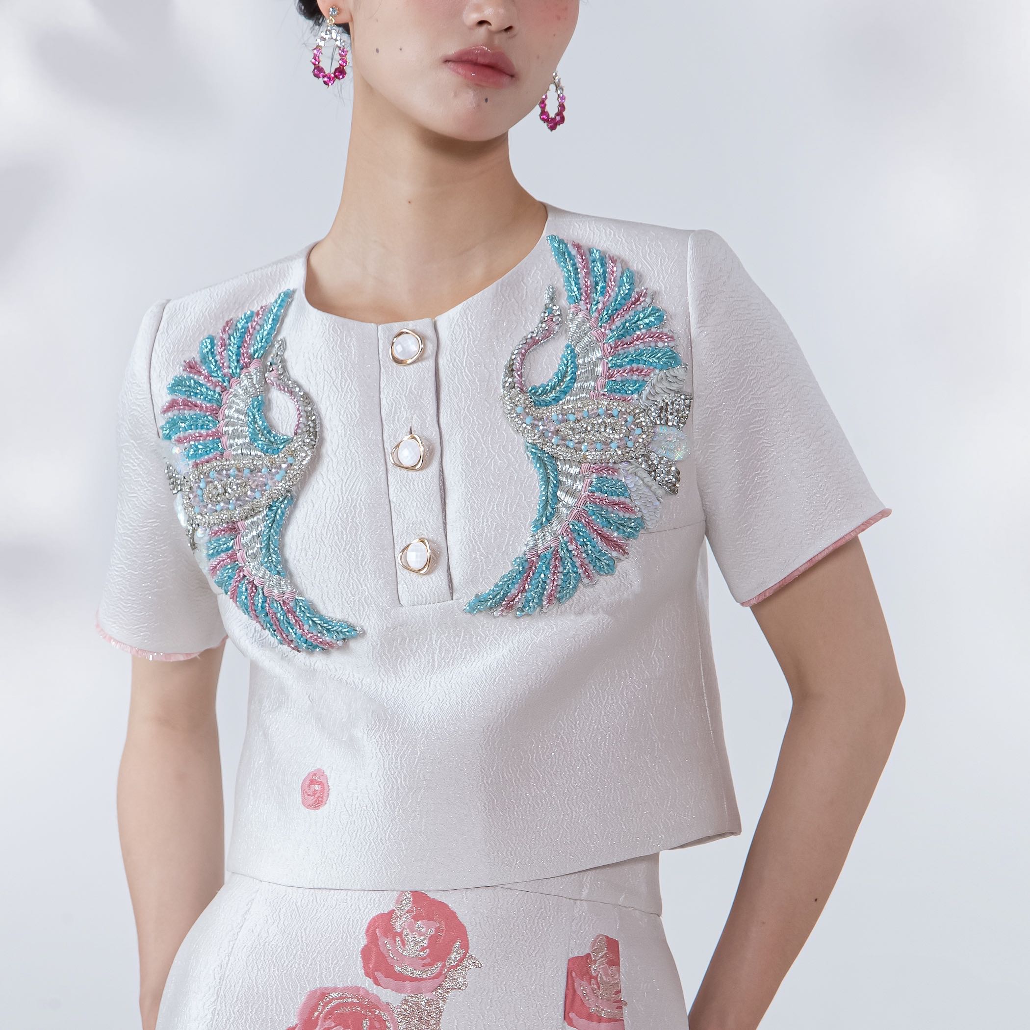 T Shirt Polo Embellishment Top