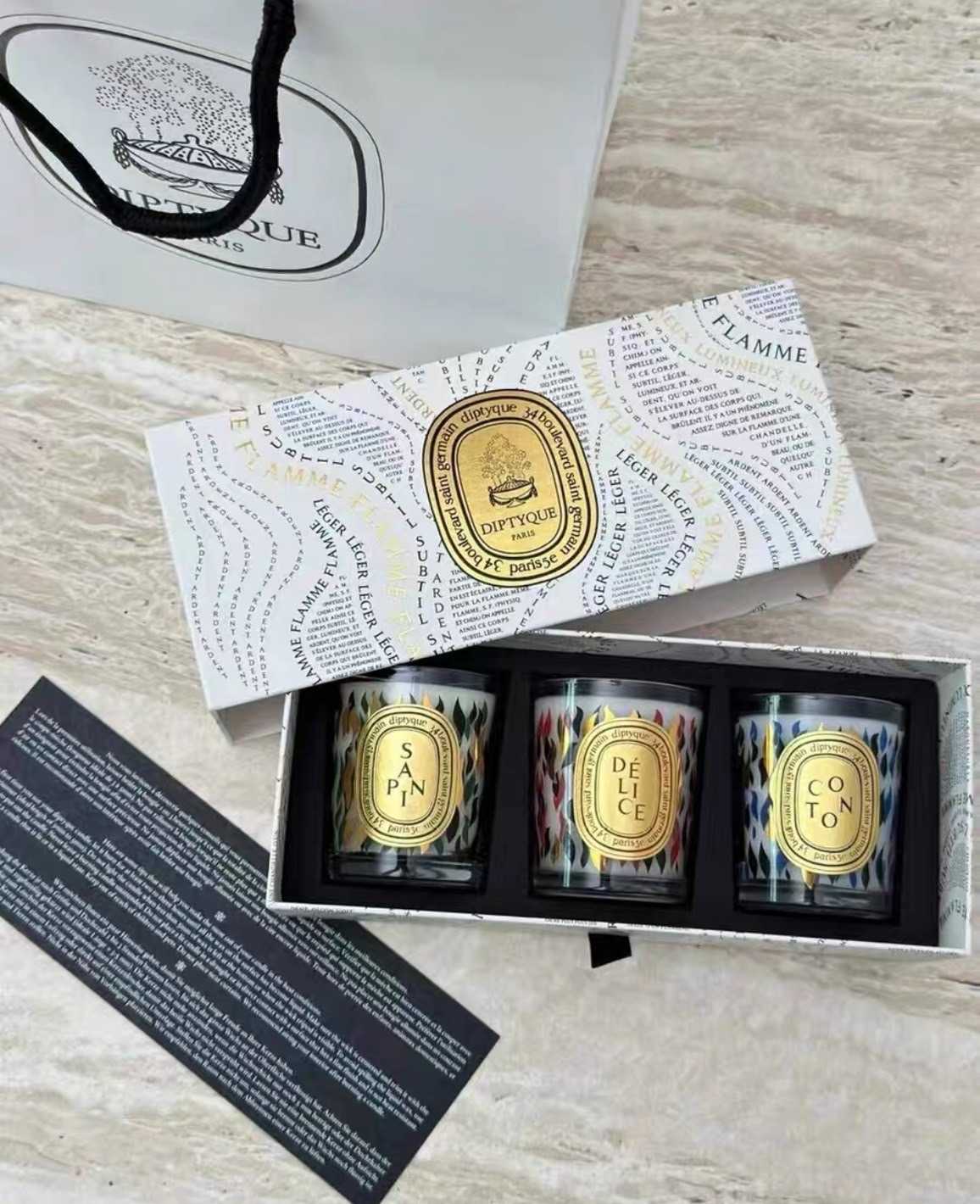SET OF 3 SMALL HOLIDAY CANDLES