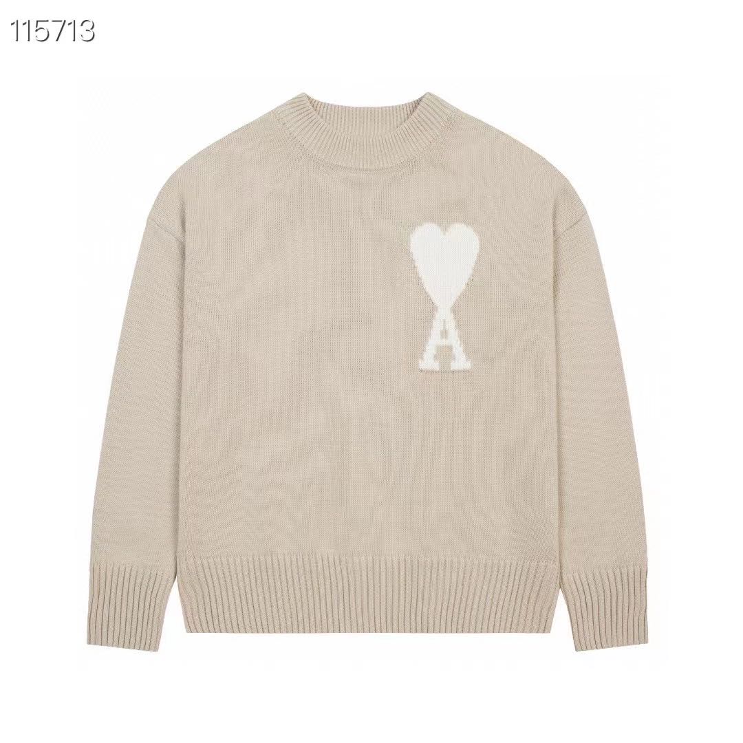 AMI ROUND NECK SWEATER 