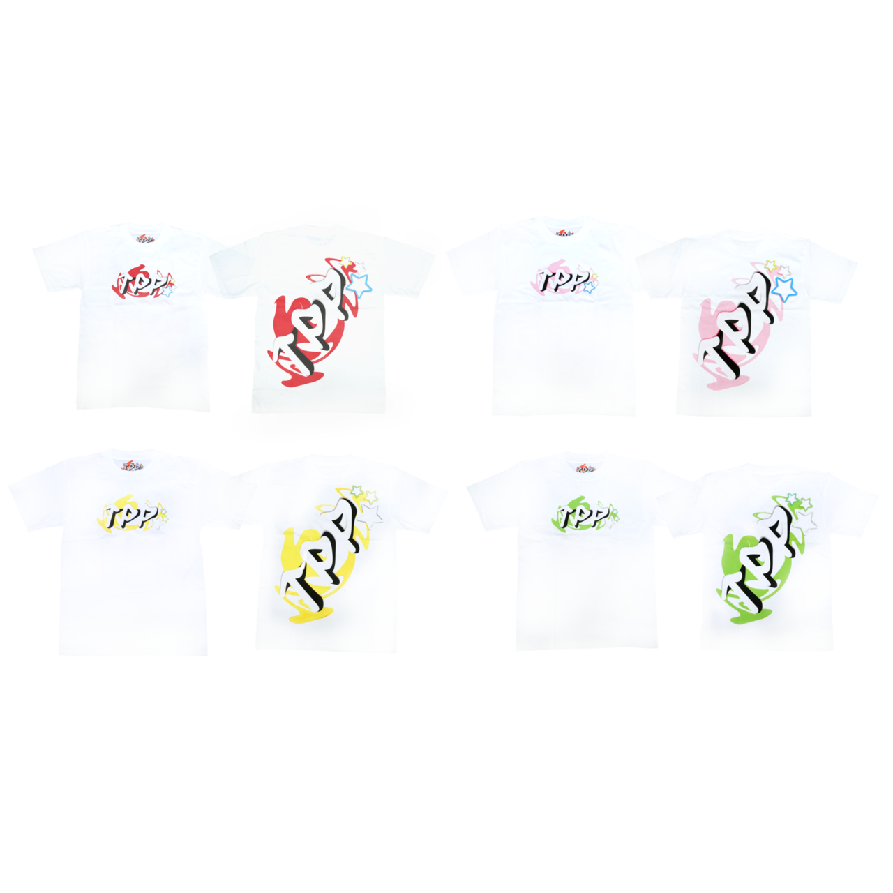 TPP® MULTI COLORS WHITE T-SHIRT