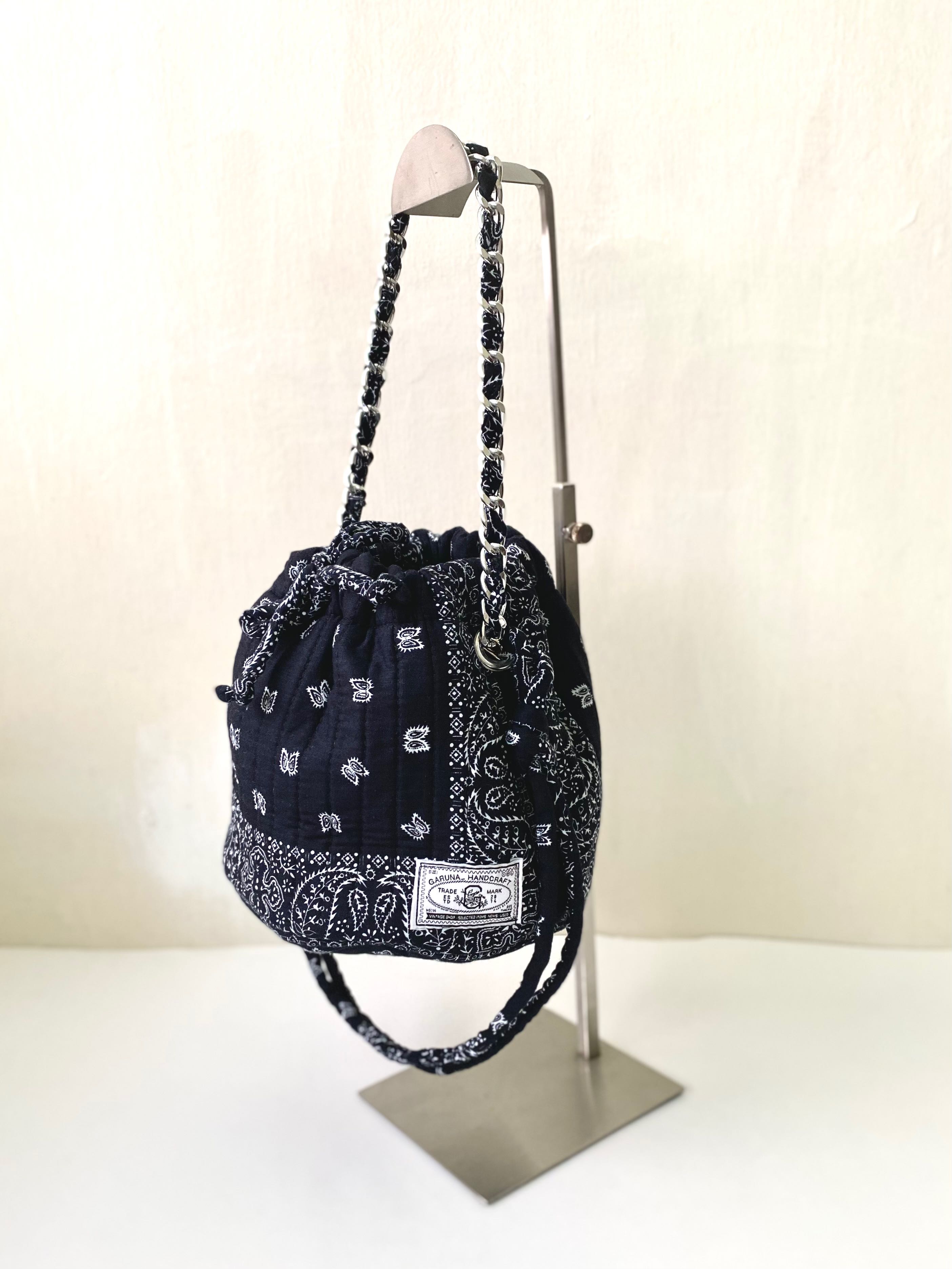 Black Mini Dumpling Bandana Bah no : mn 11