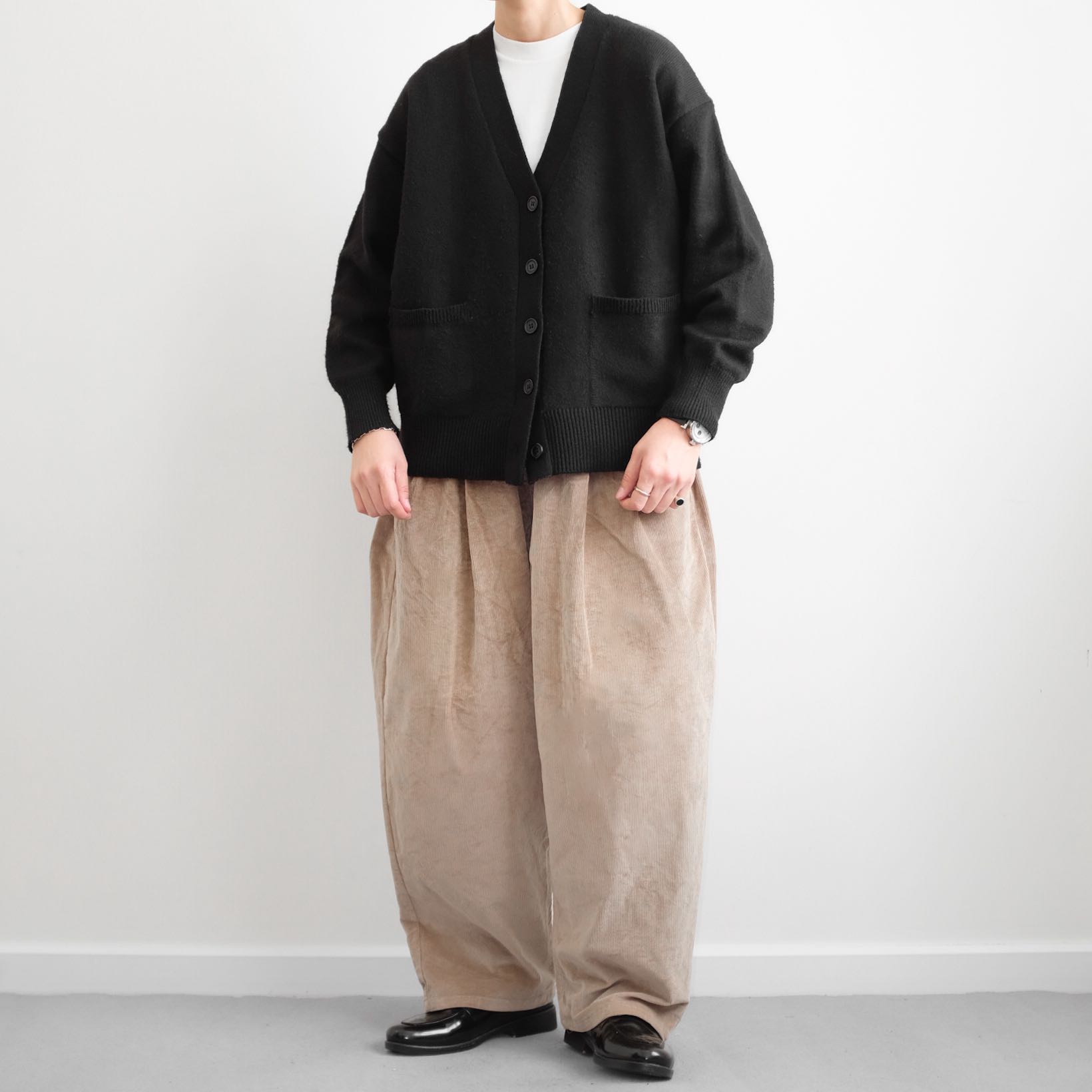 LAFUDGE STORE • Relaxed Corduroy Cotton Oversized Wide Legs Pants 