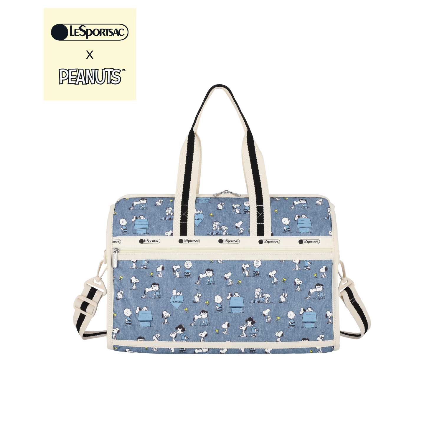LeSportsac Deluxe Medium Weekender Bag กระเป๋าเดินทางใบกลาง Style 4318 Lesportsac x Peanuts