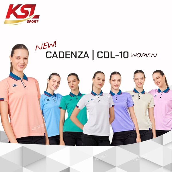 ใหม!! เสื้อโปโลผู้หญิง CADENZA (คาเดนซ่า) รุ่น CDL-10 WOMEN (CDL-10Y) สีชุดที่ 1