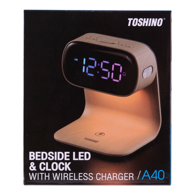 โคมไฟตั้งโต๊ะ LED + Wireless Charger