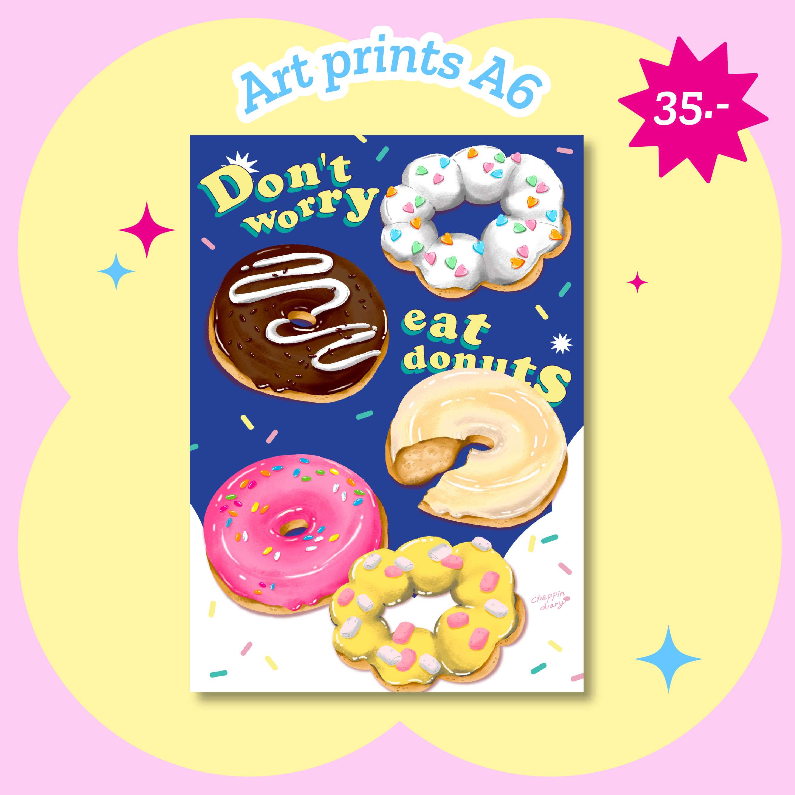 Art print A6 Food lover