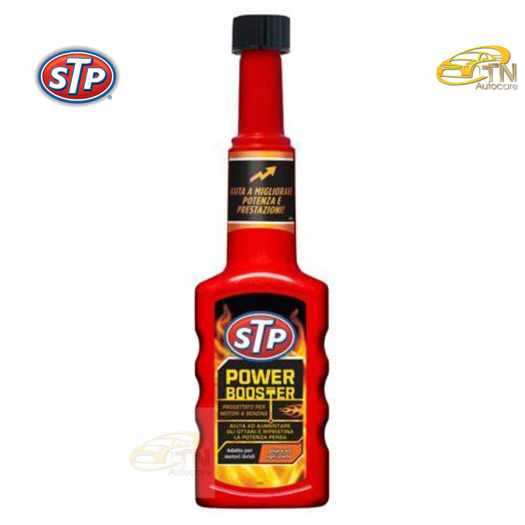 STP Power Booster น้ำยาเพิ่มค่าอ๊อกเทนในน้ำมันเบนซิน  ขนาด 200 ml.