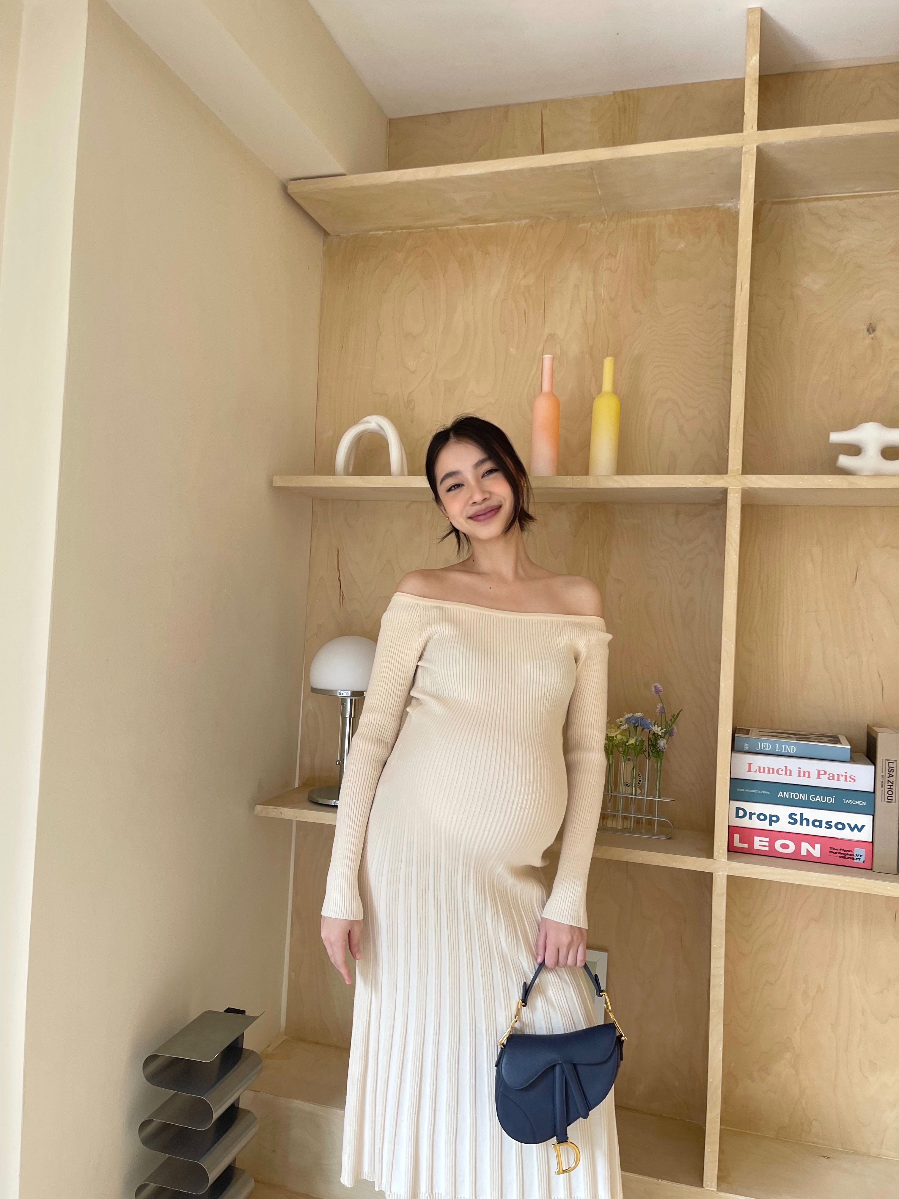 Babybump Kiara เดรสผ้ายืดปาดไหล่🧁