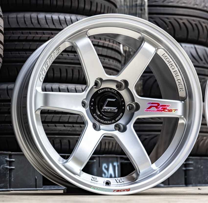 แม็กซ์ RG-06T(TD256) 18X9.5 6X139.7 ET25 CB.106 MS+PLATE(THN)  (สีซิลเวอร์ทั้งวง+เพลท)Custom