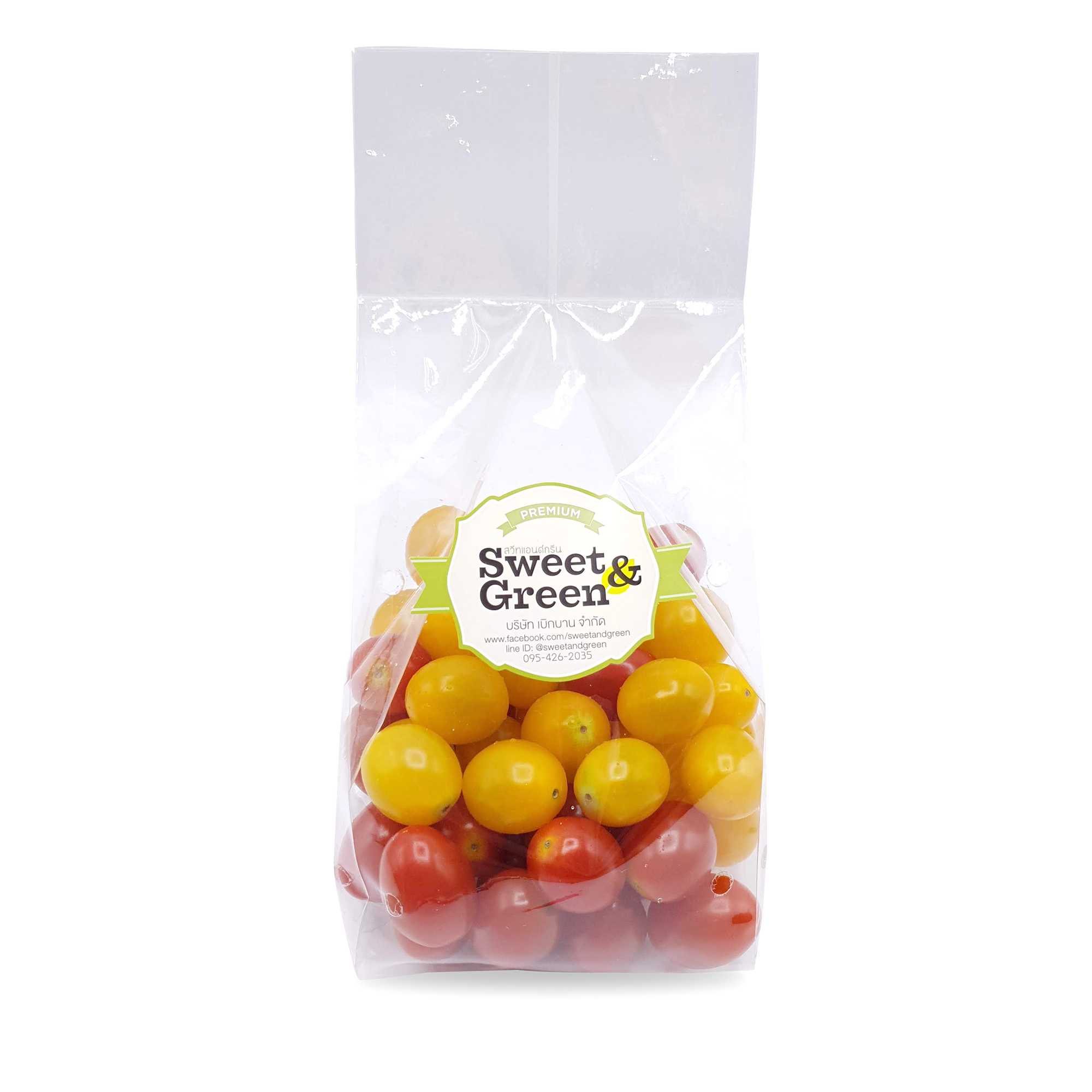 มะเขือเทศเชอร์รี่มิกซ์สีแดง+สีเหลือง (Mixed cherry tomatoes)