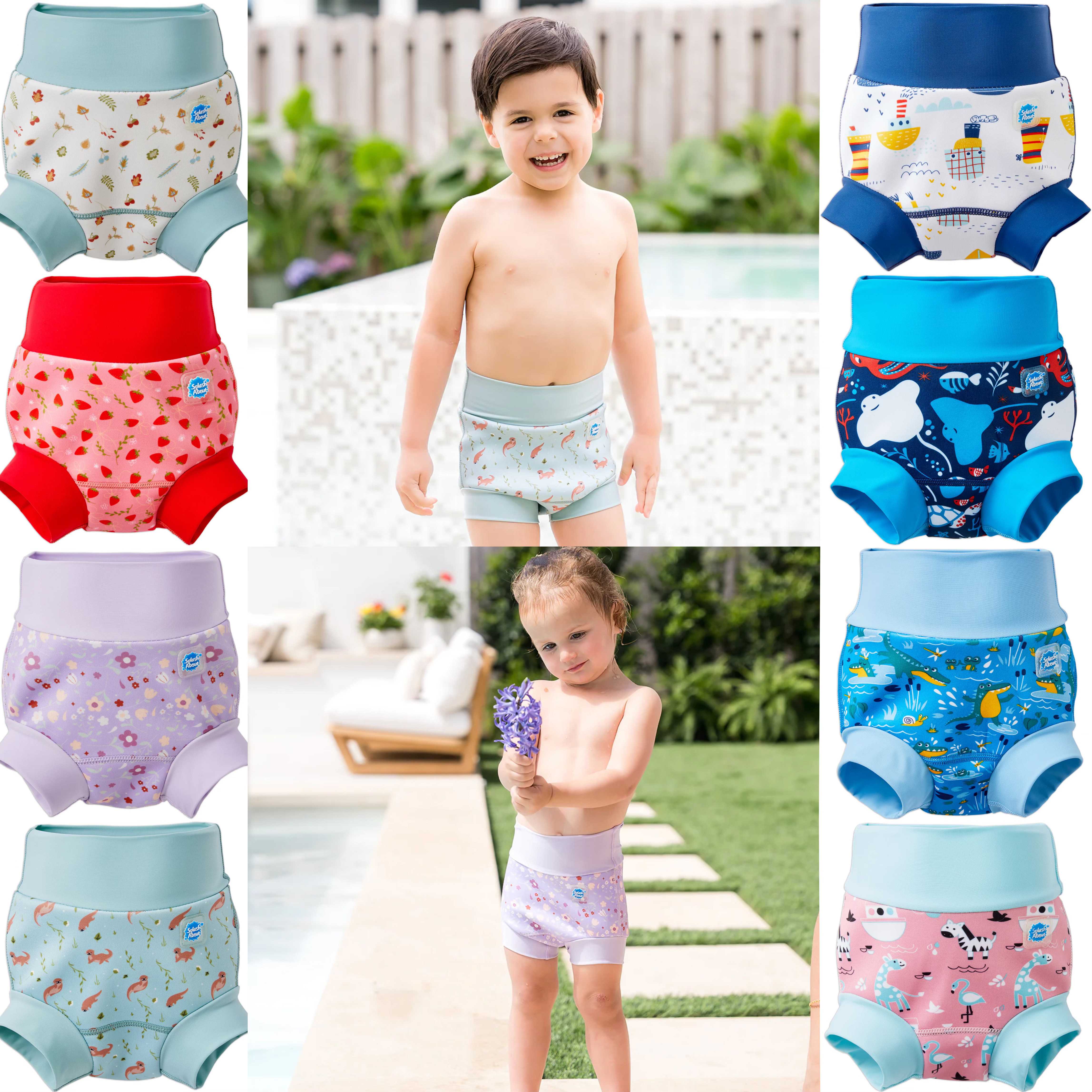 Preorder12-15วัน-(UK) Splash About ลิขสิทธิ์แท้ กางเกงว่ายน้ำกันอึ  Nappy Duo Reusable Swim Diaper