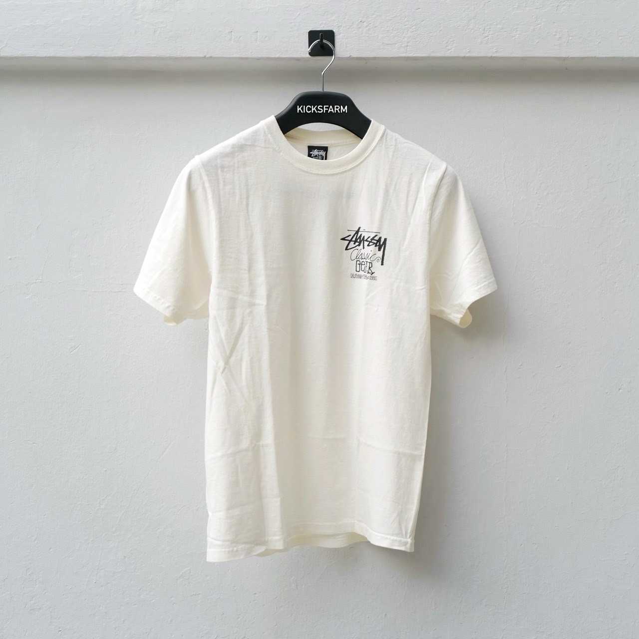 STÜSSY CLASSIC GEAR TEE (PIG DYED) - NATURAL