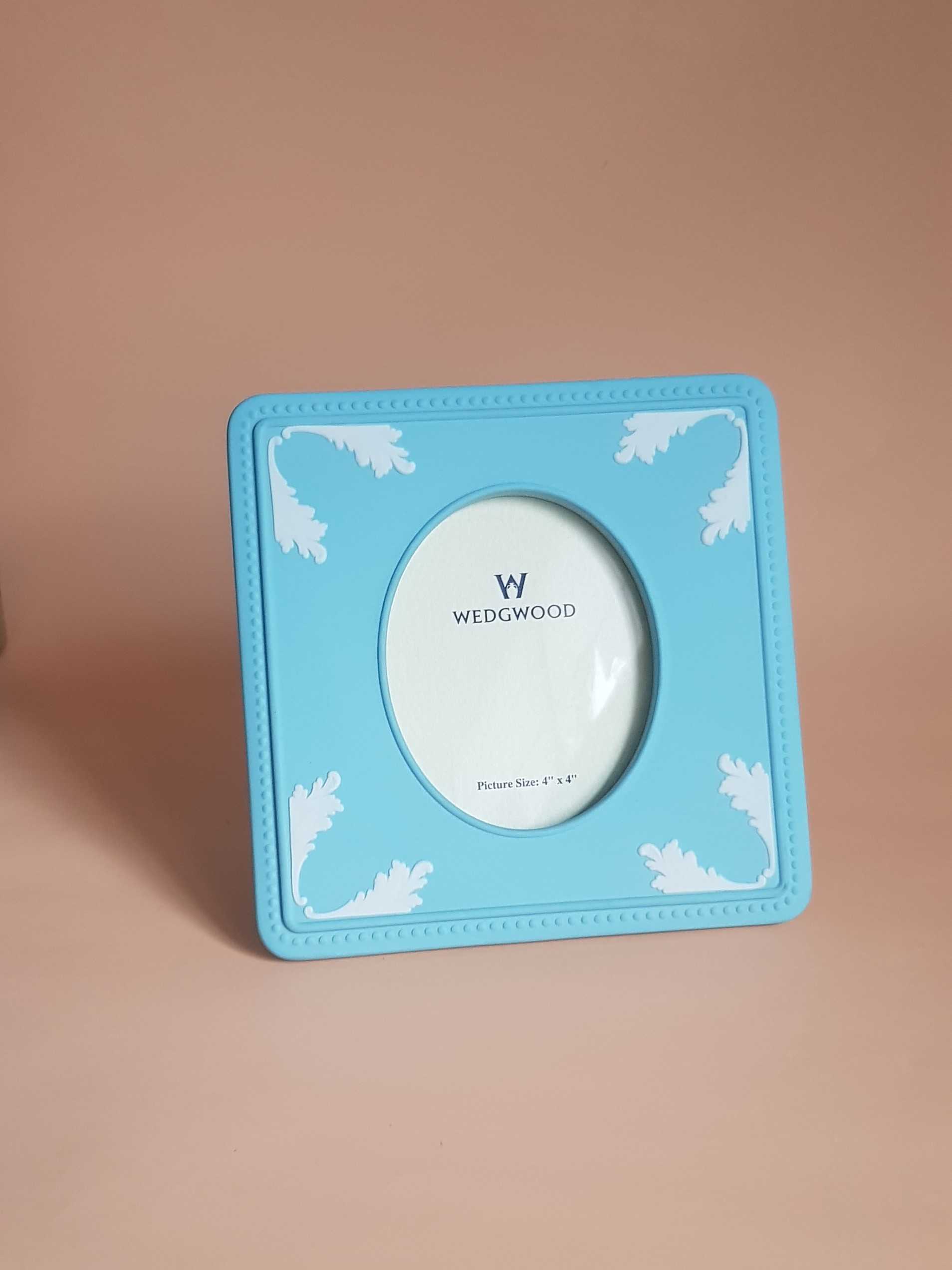 SUPER RARE I Turquoise Wedgwood Jasper Ware Photo Frame กรอบรูปวินเทจ 6x6