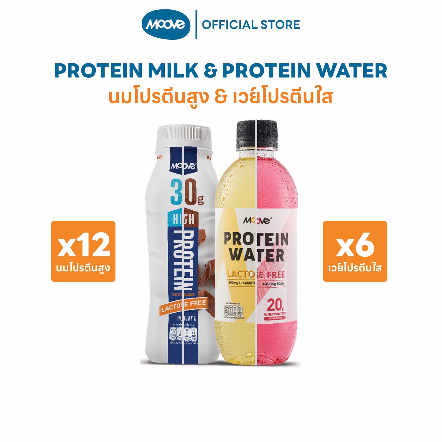 High Protein Milk (x12) & Protein Water (x6)