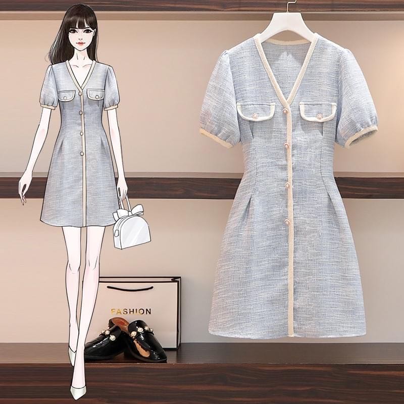 ชุดเดรสทำงานสาวอวบ สาวพลัสไซส์ Bigsize Fashion