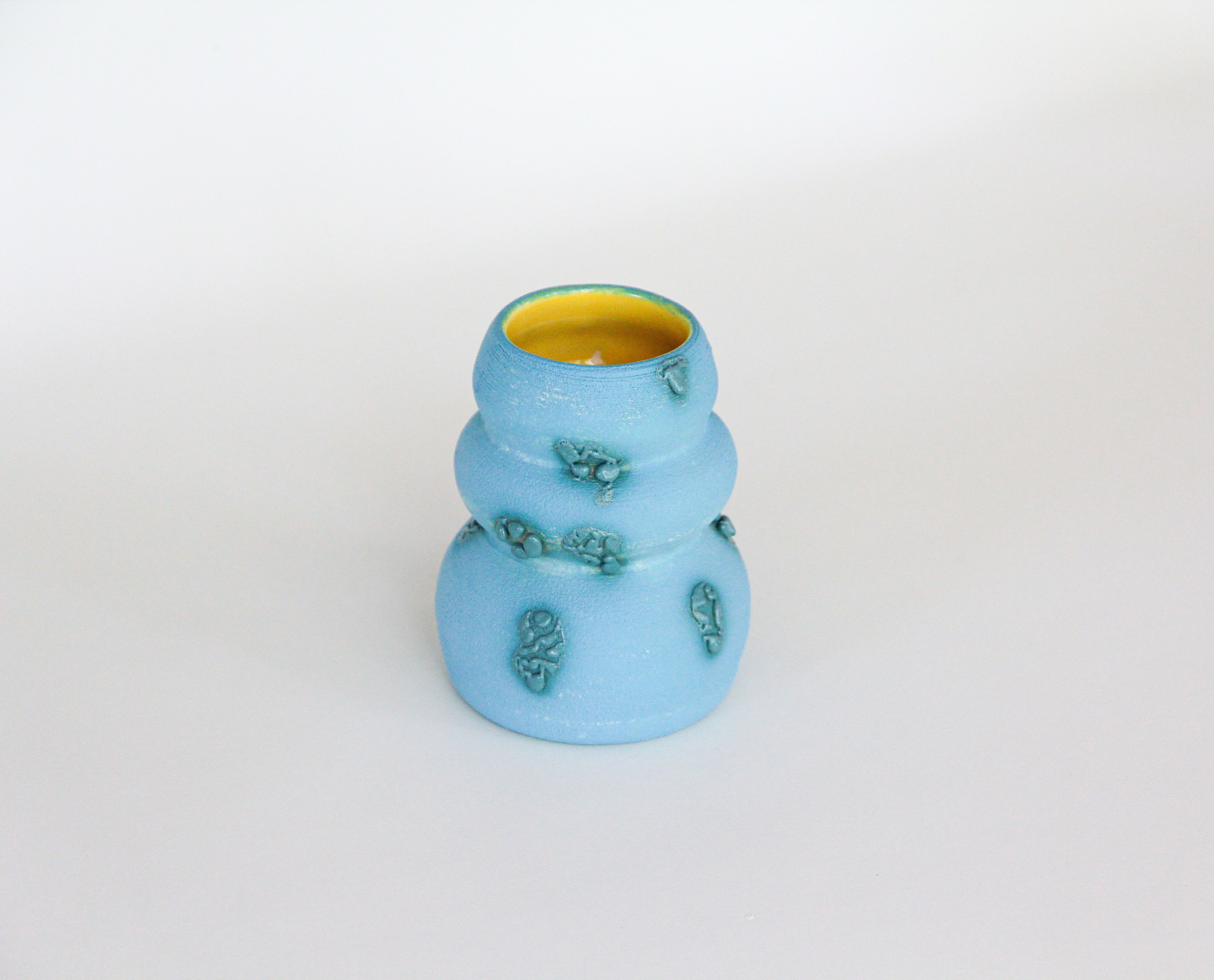 Aero Blue Mutation Melting Chubby Vase