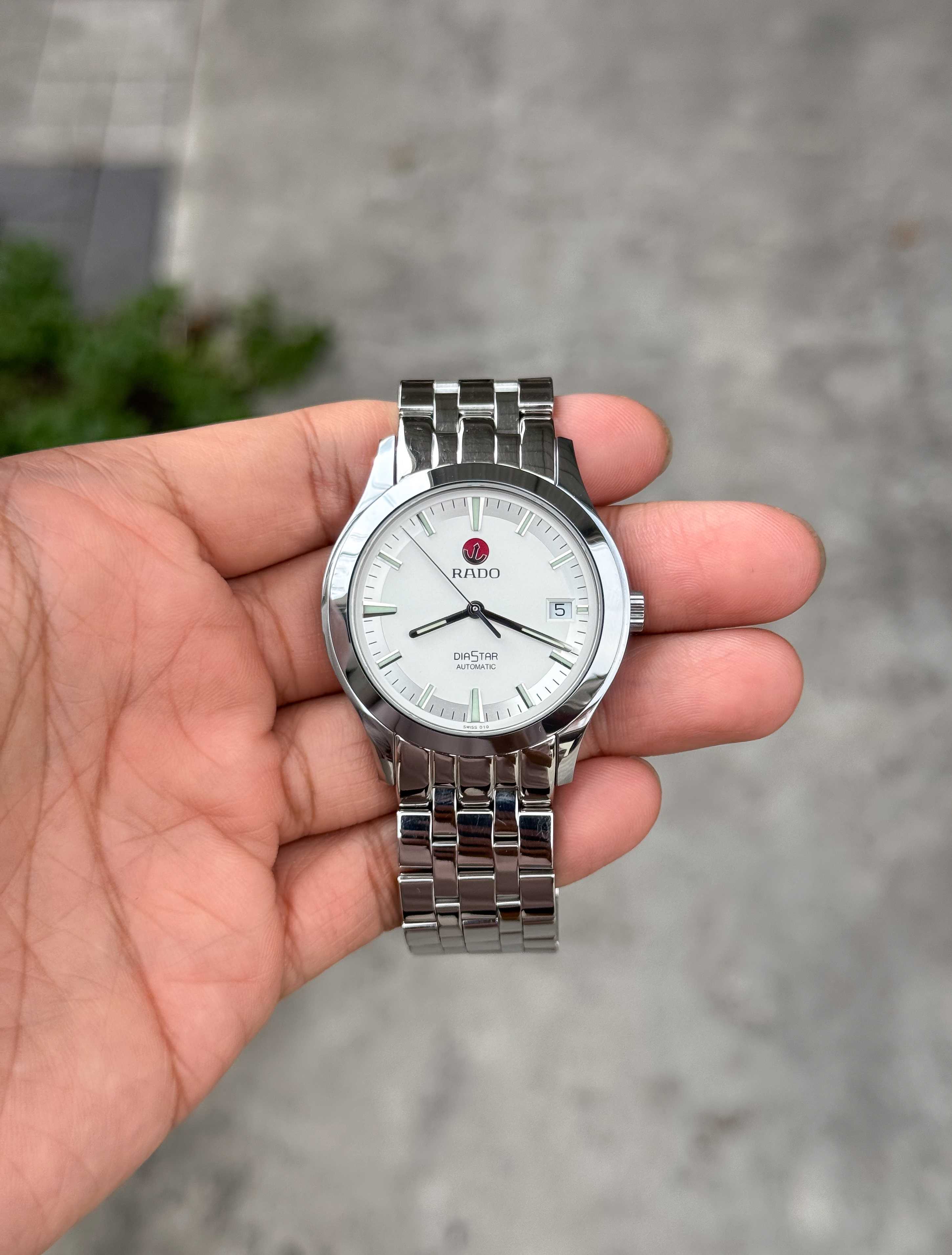 Rado Diastar Hard Metal Man Size Automatic Silver Dial