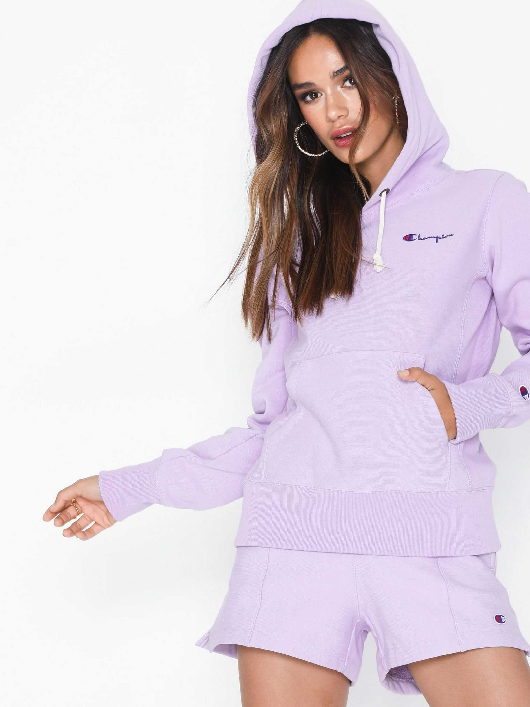 Champion Premium Small Script Logo Reverse Weave Hoodie