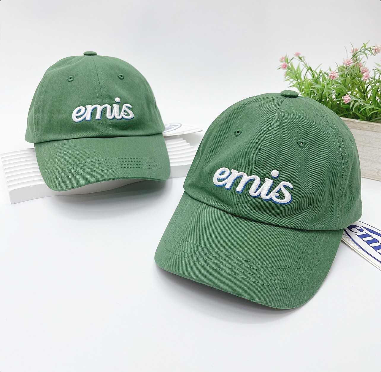 Emis  Layered Logo Ball Cap (Green)