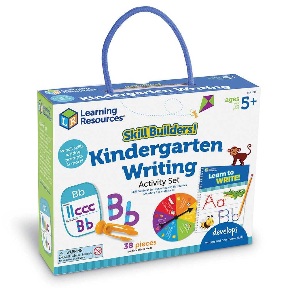 Learning Resources, Skill Builders! Kindergarten Writing ชุดฝึกทักษะ! การเขียน ของเล่นเด็ก 5 ปี+