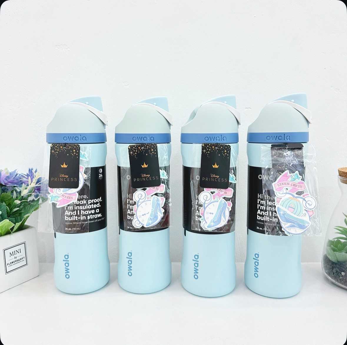Owala FreeSip 24 Oz Disney Princess Collection (Cinderella)