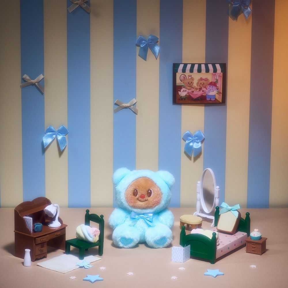 พวงกุญแจเท็ดดี้บัตเตอร์แบร์ - แองเจิ้ลบลู (Teddy Butterbear Keychain) - Angel Blue