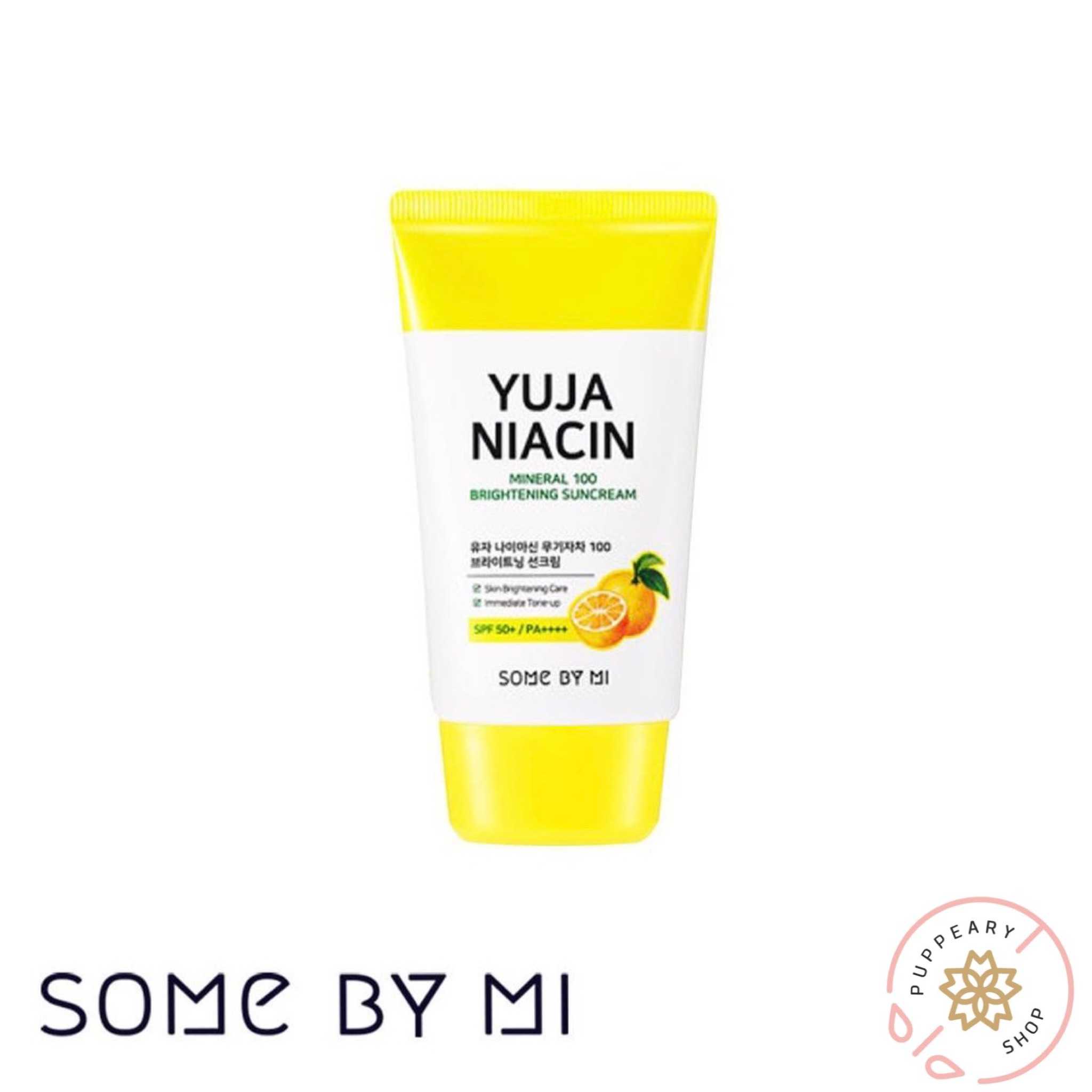(แท้/พร้อมส่ง) SOME BY MI YUJA NIACIN MINERAL 100 BRIGHTENING SUNCREAM 50g