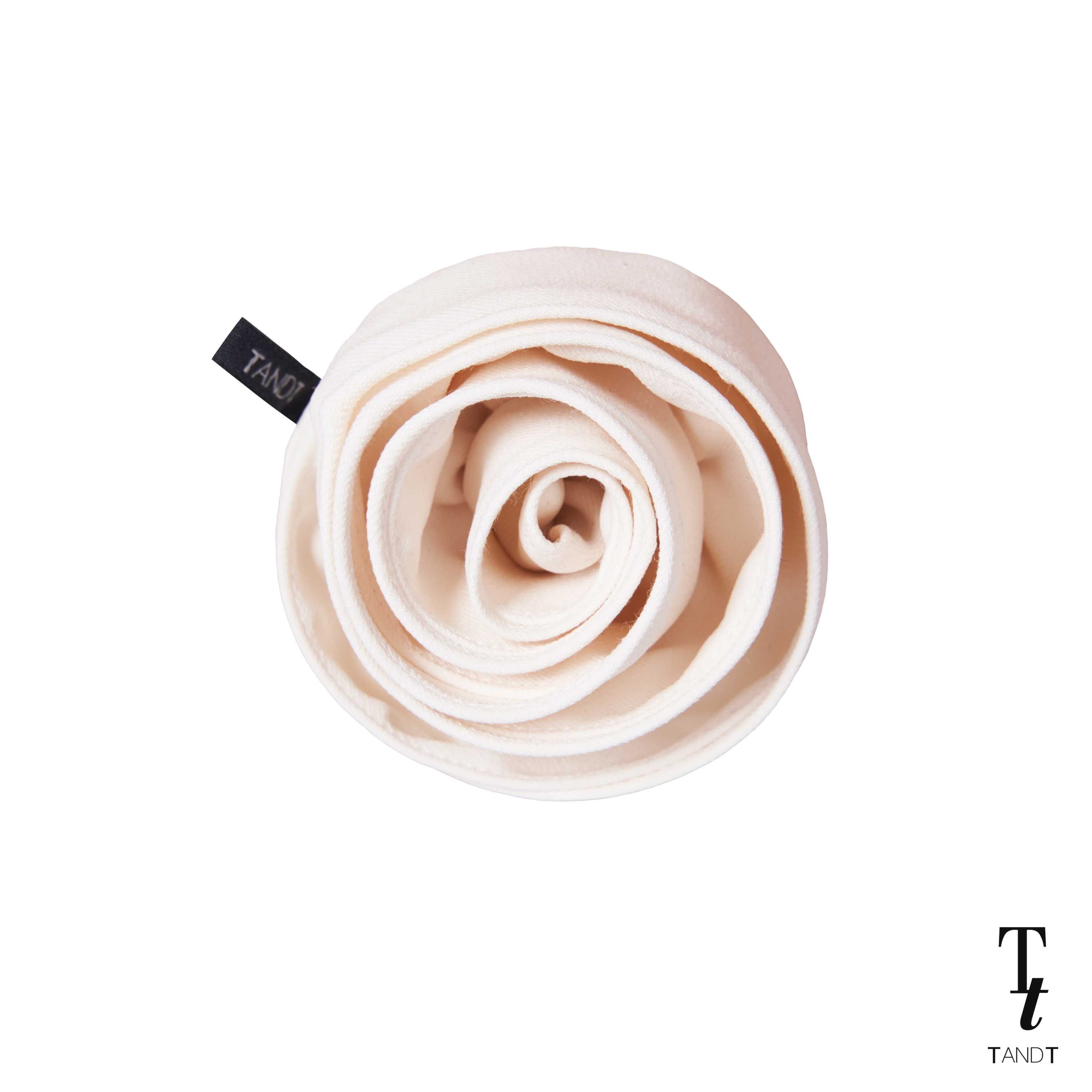CREAM - ROSE HAND-CRAFTED PIN