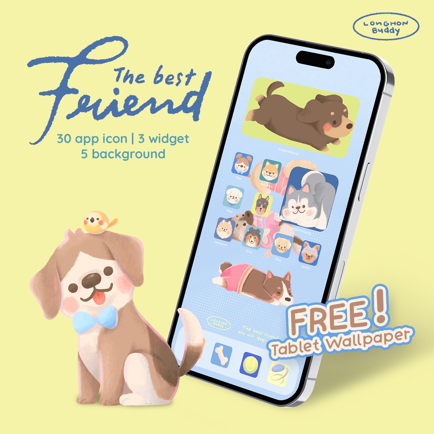 Digital Product | The best friend | App icon