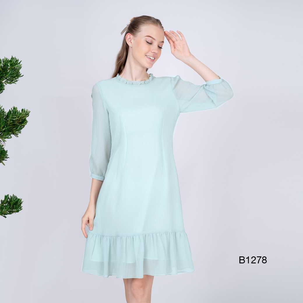 D1278-ชีฟองอังโกร่า-เขียวอ่อน