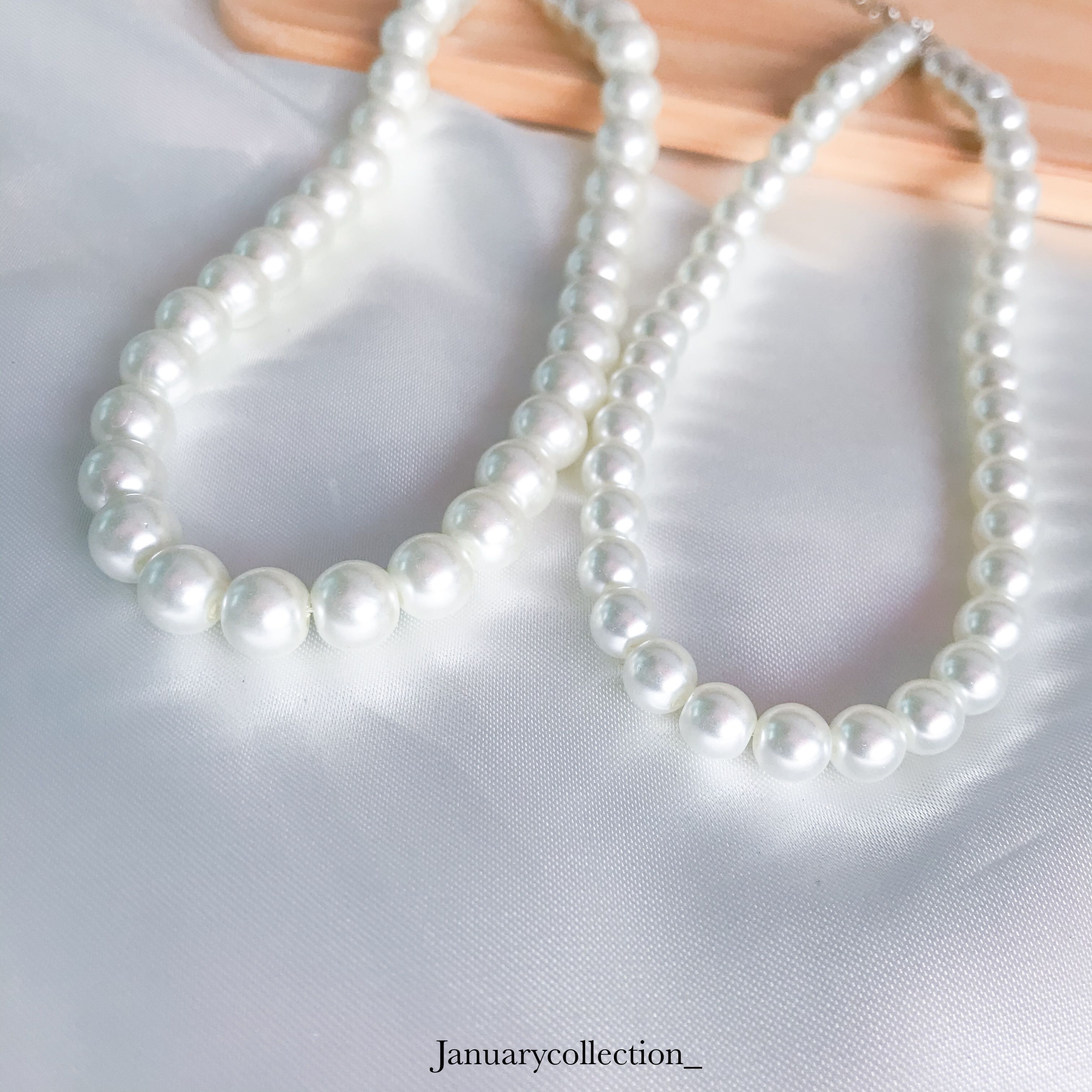 Basic pearl - สร้อยมุก XL  (10mm) 